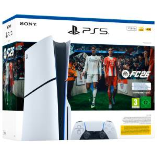 PS5 CONSOLE 1TB STANDARD EDITION E CHASSIS WHITE + FC 26 ITA
